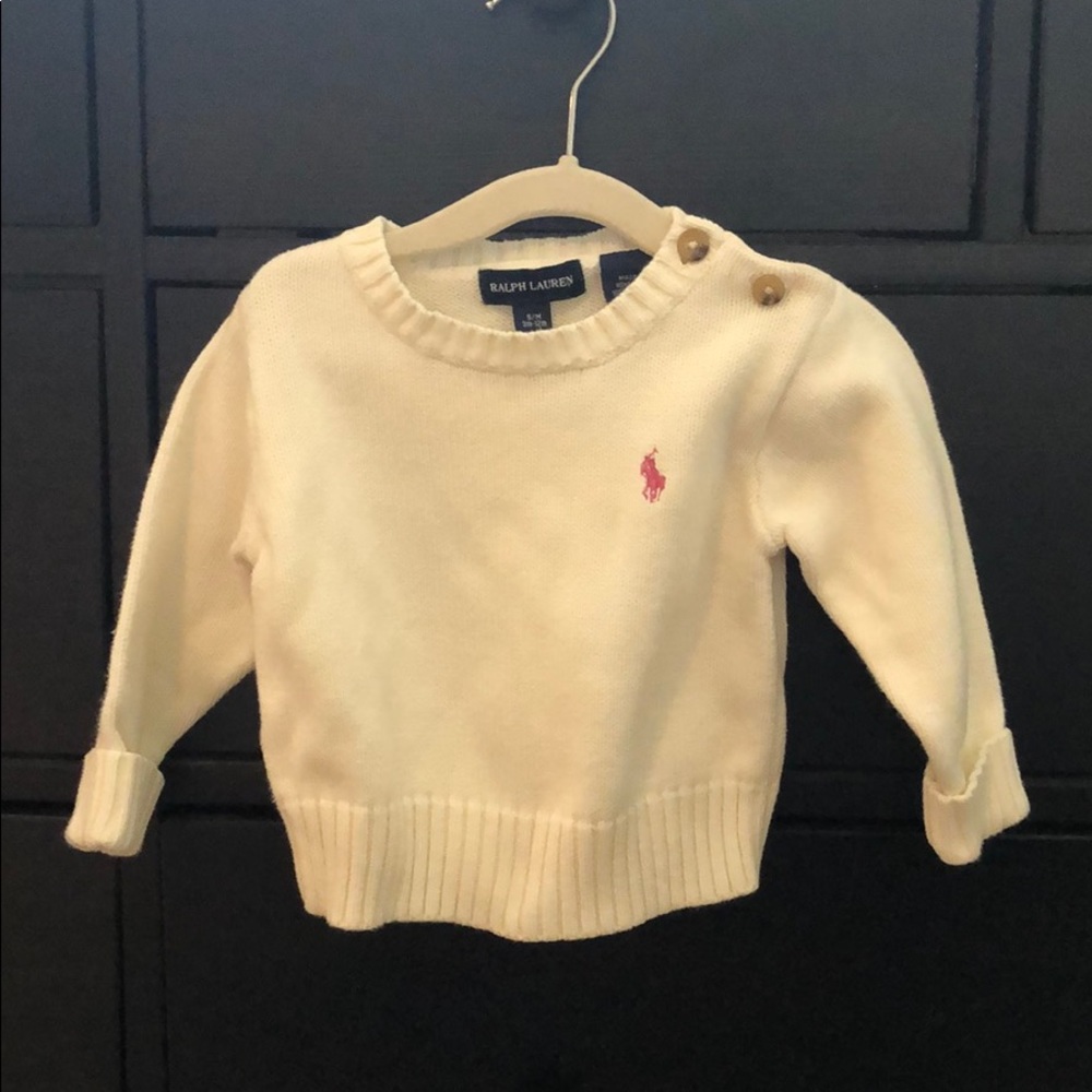 Ralph Lauren ivory/ cream sweater size 3-12M
